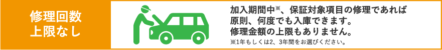 修理回数上限なし